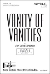 Vanity of Vanities SSATBB choral sheet music cover